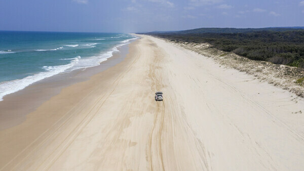 Beach driving Tourism and Events Queensland